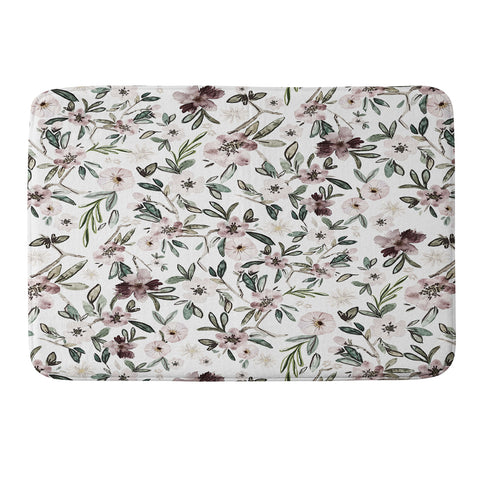 Nika STYLIZED FLORAL FIELD Memory Foam Bath Mat