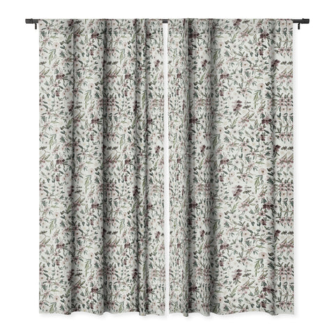 Nika STYLIZED FLORAL FIELD Blackout Window Curtain