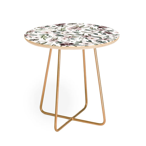 Nika STYLIZED FLORAL FIELD Round Side Table