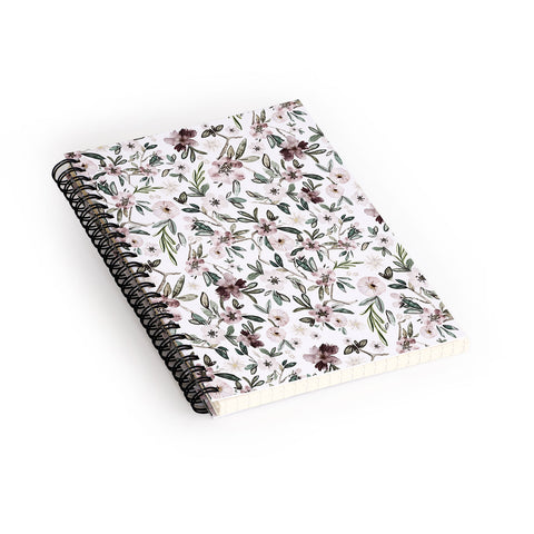 Nika STYLIZED FLORAL FIELD Spiral Notebook