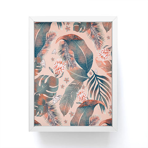 Nika TROPICAL SUNSET VIBES Framed Mini Art Print