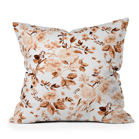 Nika VINTAGE BOHO GARDEN Throw Pillow