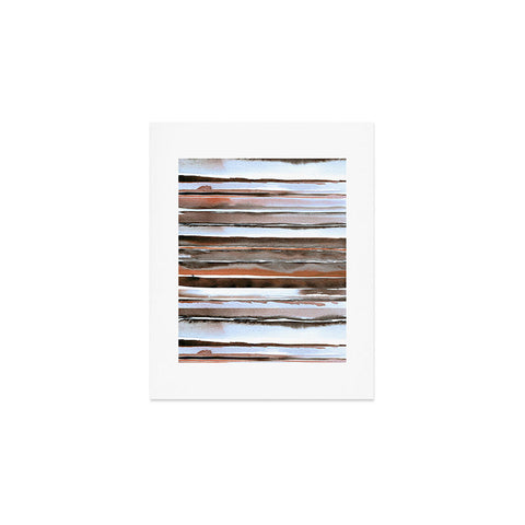 Nika WINTER STRIPES Art Print