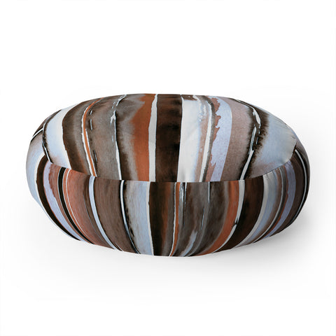 Nika WINTER STRIPES Floor Pillow Round