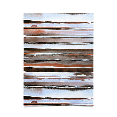 Nika WINTER STRIPES Poster