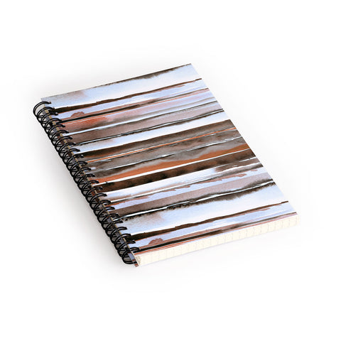 Nika WINTER STRIPES Spiral Notebook