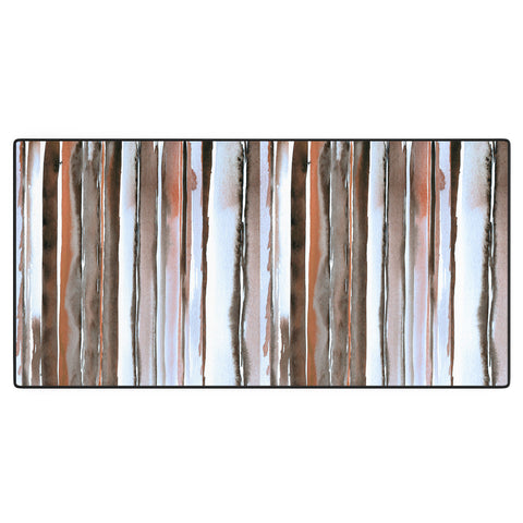 Nika WINTER STRIPES Desk Mat