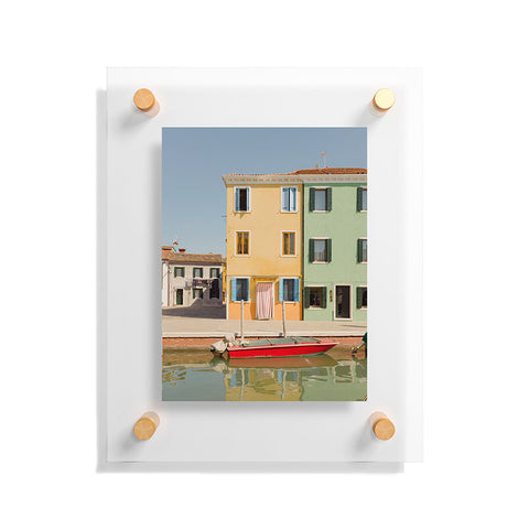 Ninasclicks Burano colors Floating Acrylic Print