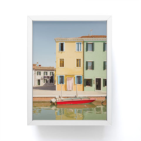 Ninasclicks Burano colors Framed Mini Art Print