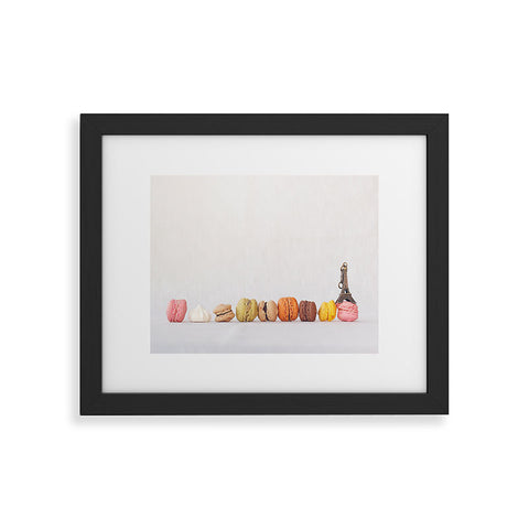 Ninasclicks Paris macarons and the eiffel tower Framed Art Print