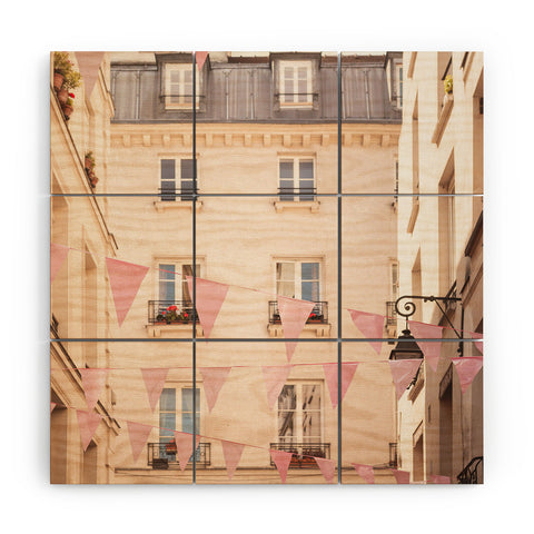 Ninasclicks Pink Paris Paris travel photography Wood Wall Mural