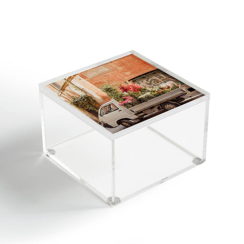 Ninasclicks Rome cute van with lots of flowers Acrylic Box