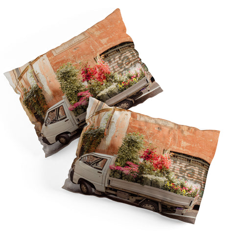 Ninasclicks Rome cute van with lots of flowers Pillow Shams