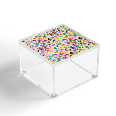 Ninola Design Abstract Flowers Jungle Acrylic Box