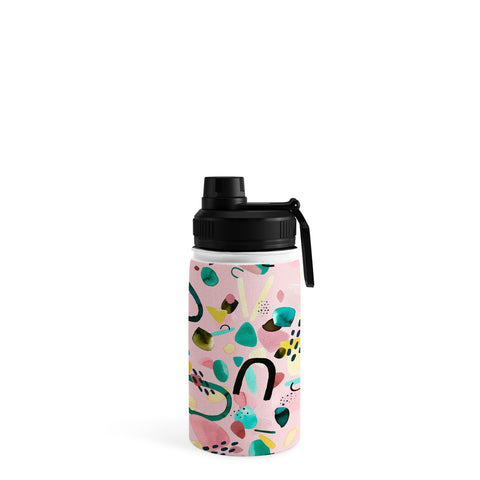 Ninola Design Abstract geo shapes Flower Water Bottle