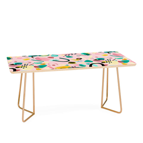 Ninola Design Abstract geo shapes Flower Coffee Table
