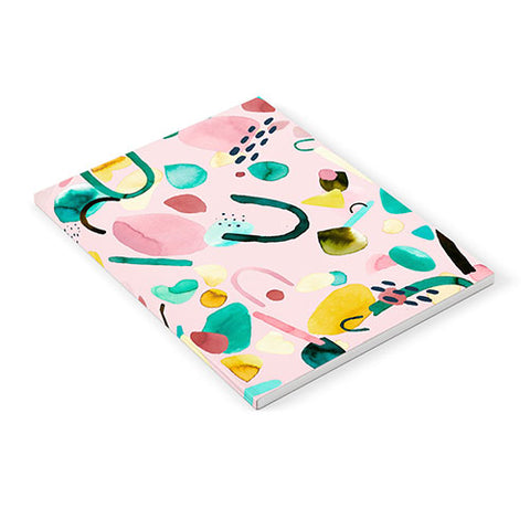 Ninola Design Abstract geo shapes Flower Notebook