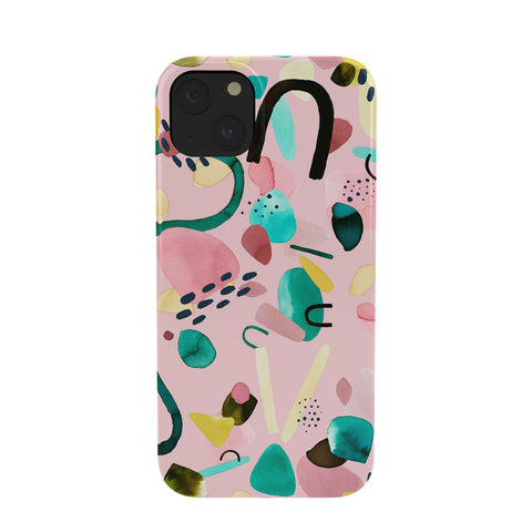 Ninola Design Abstract geo shapes Flower Phone Case