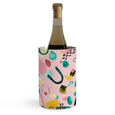 Ninola Design Abstract geo shapes Flower Wine Chiller