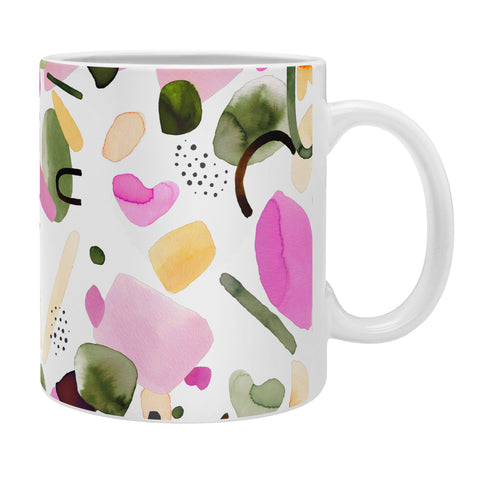 Ninola Design Abstract geo shapes Pink Coffee Mug