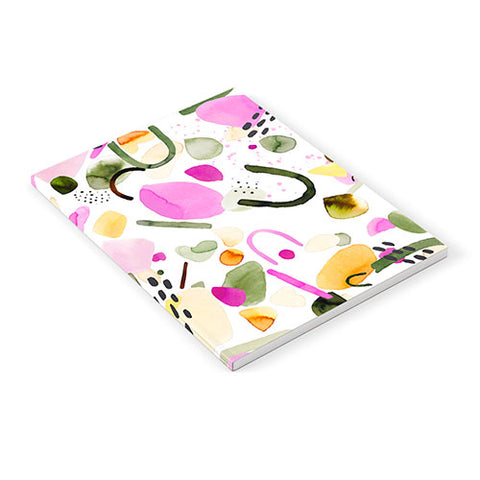 Ninola Design Abstract geo shapes Pink Notebook