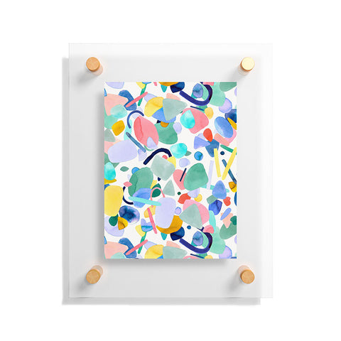 Ninola Design Abstract geometry dream Multicolored Floating Acrylic Print