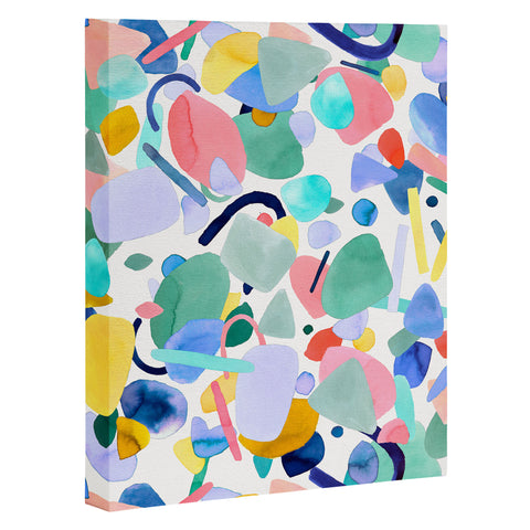 Ninola Design Abstract geometry dream Multicolored Art Canvas