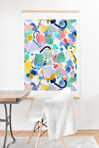 Ninola Design Abstract geometry dream Multicolored Art Print And Hanger