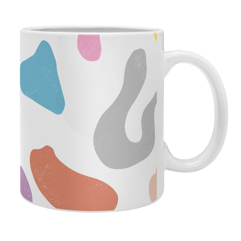 Ninola Design Abstract Memphis Shapes Red Coffee Mug