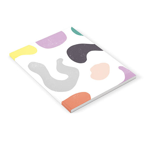 Ninola Design Abstract Memphis Shapes Red Notebook