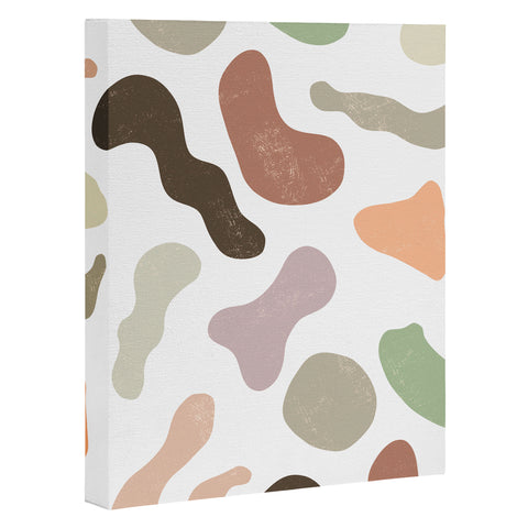 Ninola Design Abstract Memphis Terracota Art Canvas