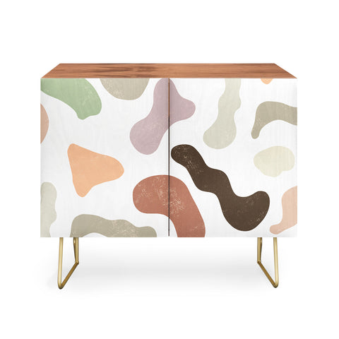 Ninola Design Abstract Memphis Terracota Credenza