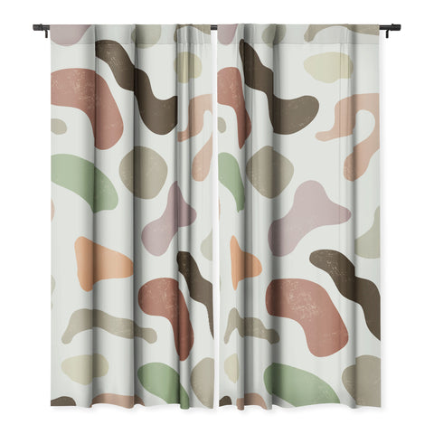 Ninola Design Abstract Memphis Terracota Blackout Non Repeat