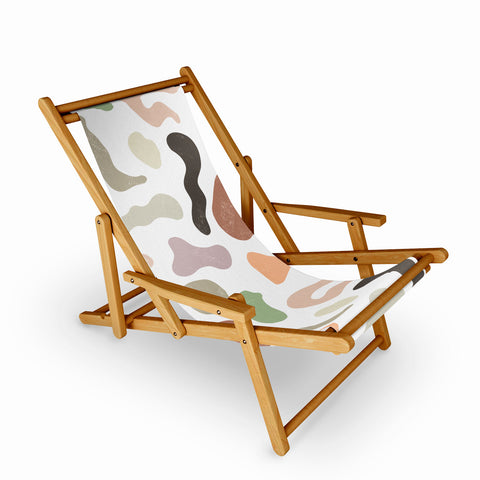 Ninola Design Abstract Memphis Terracota Sling Chair