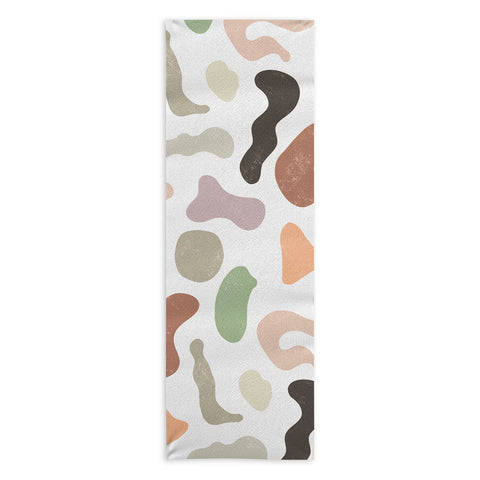Ninola Design Abstract Memphis Terracota Yoga Towel