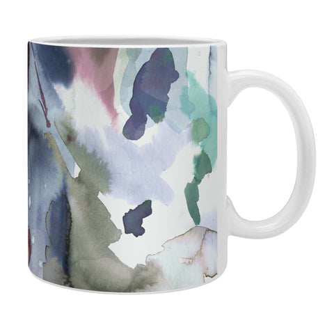 Ninola Design Abstract Painting Blue Pink Coffee Mug