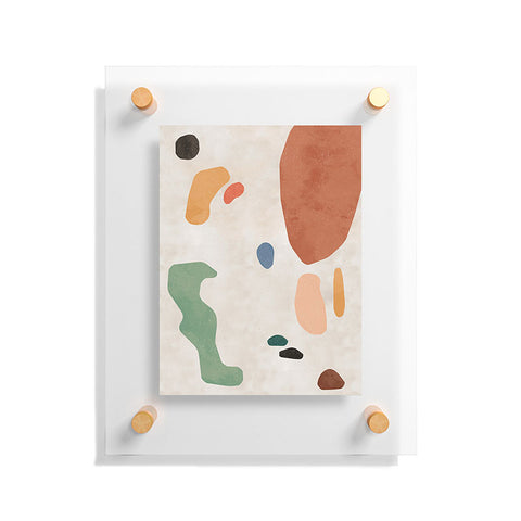 Ninola Design Abstract Shapes Terracota Floating Acrylic Print