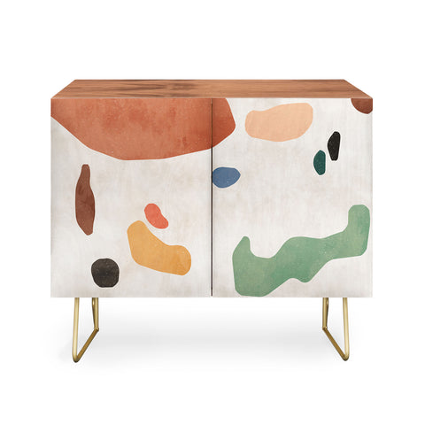 Ninola Design Abstract Shapes Terracota Credenza