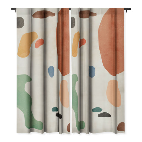 Ninola Design Abstract Shapes Terracota Blackout Non Repeat