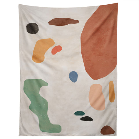 Ninola Design Abstract Shapes Terracota Tapestry