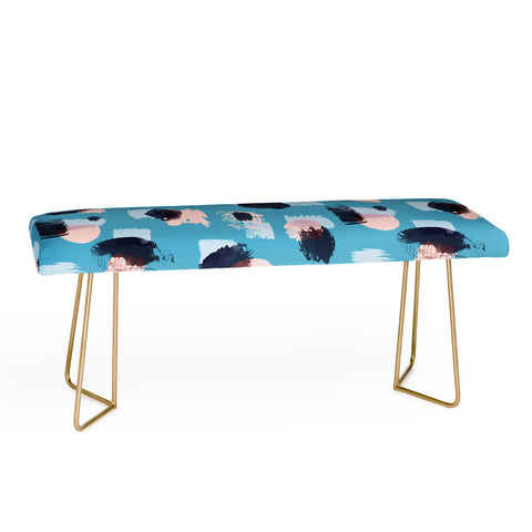 Ninola Design Abstract stains blue Bench