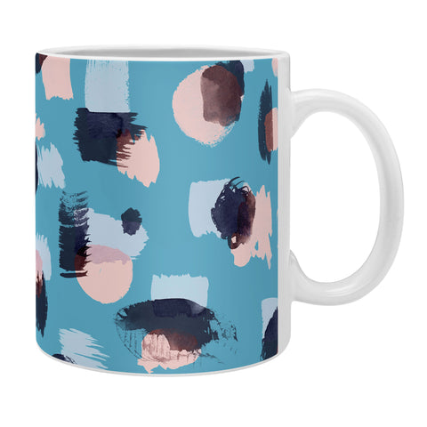 Ninola Design Abstract stains blue Coffee Mug