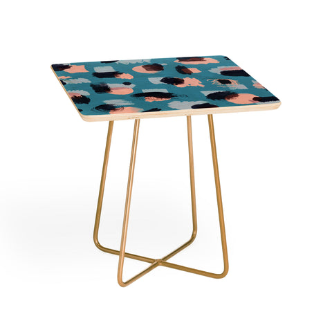 Ninola Design Abstract stains blue Side Table