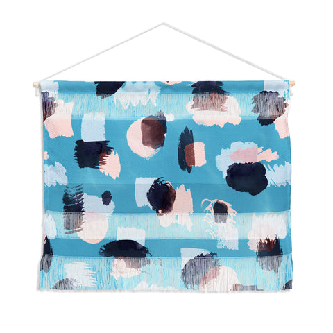 Ninola Design Abstract stains blue Wall Hanging Landscape