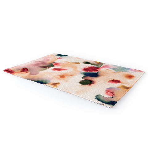 Ninola Design Abstract watercolor Mineral Area Rug