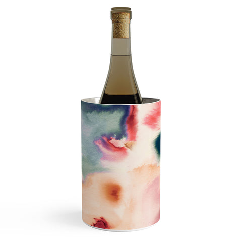 Ninola Design Abstract watercolor Mineral Wine Chiller