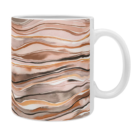 Ninola Design Agate Watercolor Terracota Coffee Mug
