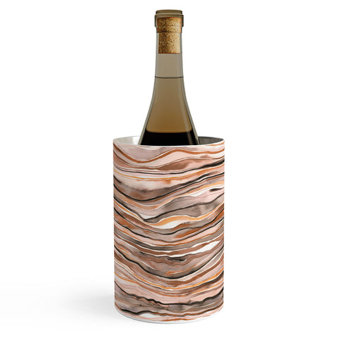 Ninola Design Agate Watercolor Terracota Wine Chiller