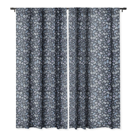 Ninola Design Agathe slices Blue Blackout Window Curtain