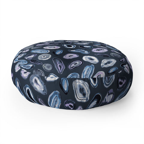 Ninola Design Agathe slices Blue Floor Pillow Round